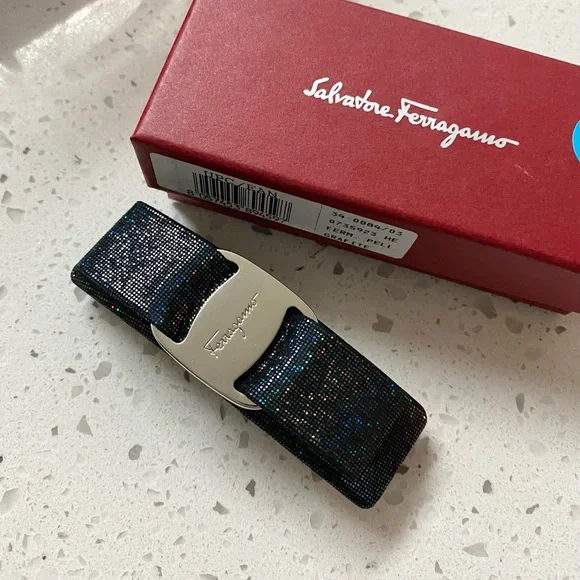Salvatore Ferragamo | Accessories | Hair Clip Blackish Blue  display picture 1